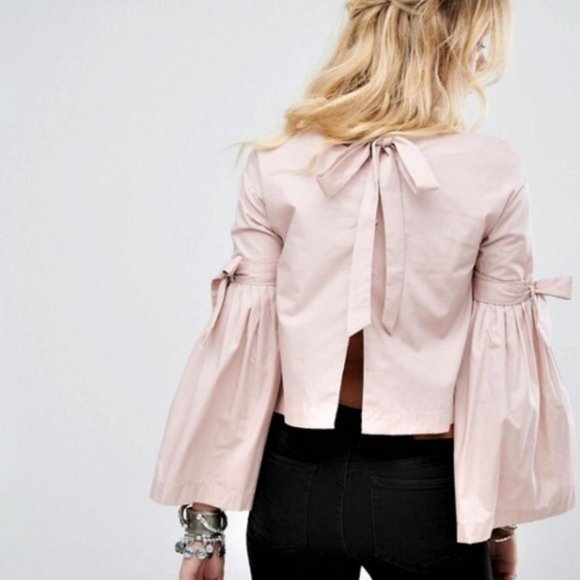 Free People So Obviously Yours Bell Sleeve Top - Picture 2 of 12